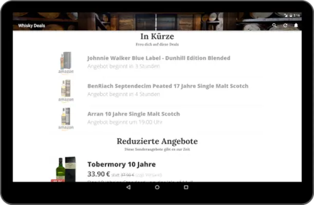 Whisky Deals android App screenshot 0